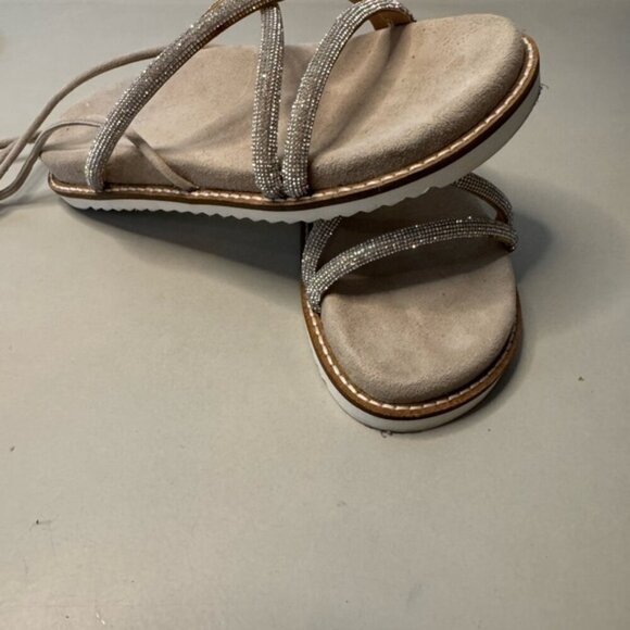 G Fusion Rhinestone Wrap Sandals - Size 7 | Italian-Made - Picture 10 of 14